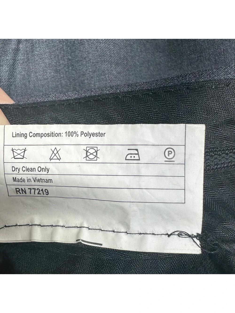 Joseph Abboud Mens JOE Custom Express Size 34 100% Wool Dress Pants Gray